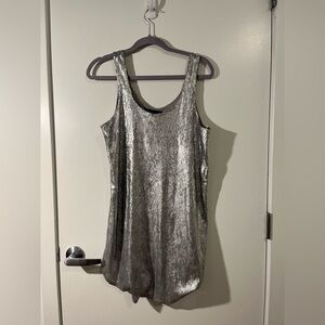 Metallic Sequin Dress